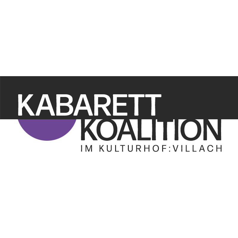 Text: "Kabarett Koalition im Kulturhof Villach"